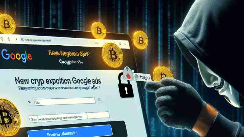 Google Ads Exposes Users to Phishing Scams via Fraudulent Crypto Websites, Concept art for illustrative purpose, tags: für - Monok